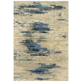 Armi Abstract Blue Large Area Rugs For Living Room Area Rugs LOOMLAN By LOOMLAN