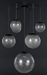 Artemis Chandelier, Steel with Black Finish Chandeliers LOOMLAN By Noir