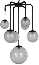 Artemis Chandelier, Steel with Black Finish Chandeliers LOOMLAN By Noir