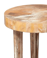 Artemis Small Beige Resin Mid Century Modern Side Table Side Tables LOOMLAN By Jamie Young