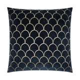 Arvana Midnight Blue Throw Pillow With Insert Throw Pillows LOOMLAN By D.V. Kap