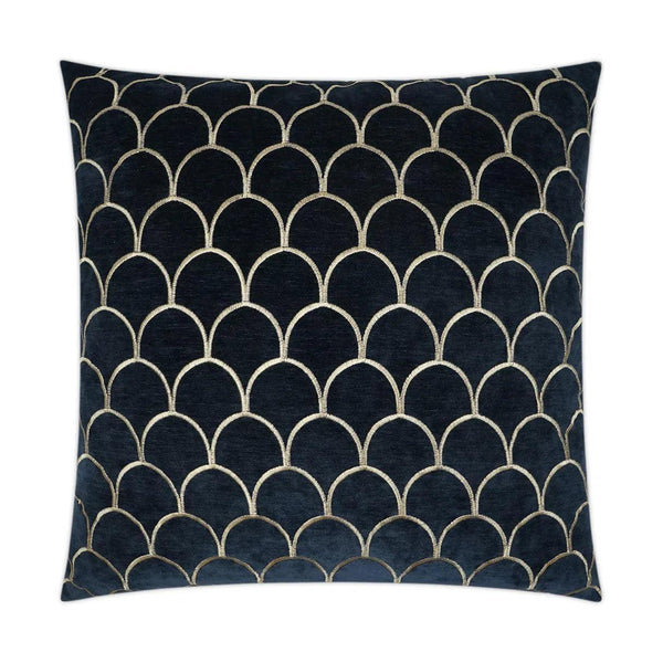 Arvana Midnight Blue Throw Pillow With Insert Throw Pillows LOOMLAN By D.V. Kap