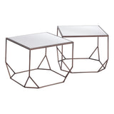 Arzon Coffee Table Set (2-Piece) Bronze Coffee Tables LOOMLAN By Zuo Modern