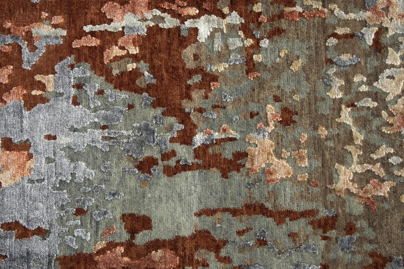 Asa Abstract Rust Large Area Rugs For Living Room Area Rugs LOOMLAN By LOOMLAN