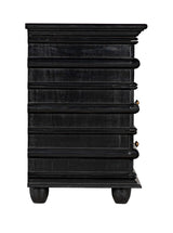 Ascona Wood Black Chest Chests LOOMLAN By Noir