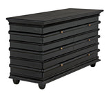 Ascona Wood Black Chest Chests LOOMLAN By Noir