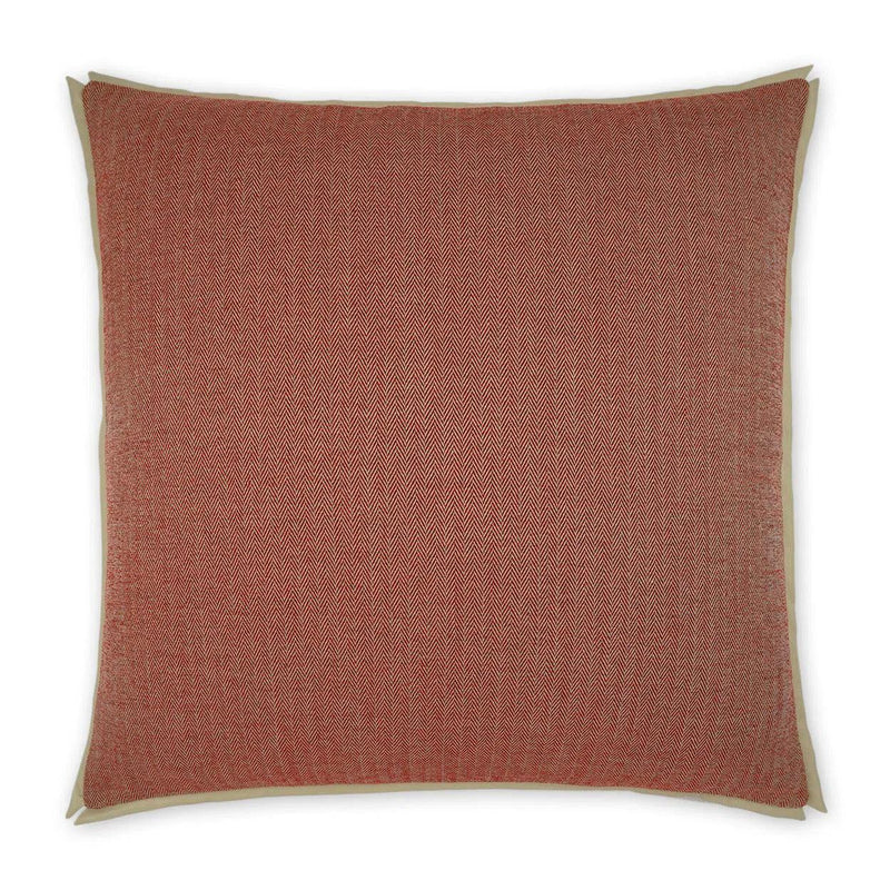 Ashbury Red Traditional Chevron Red Large Throw Pillow With Insert Throw Pillows LOOMLAN By D.V. Kap