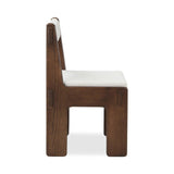 Ashby Wood Brown Armless Dining Chair (Set of 2) Dining Chairs LOOMLAN By Moe's Home