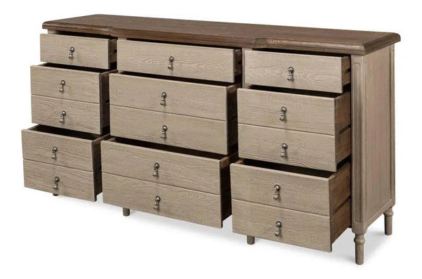 Asher 9 Drawer Sideboard Buffet for Dining Room Sideboards LOOMLAN By Sarreid