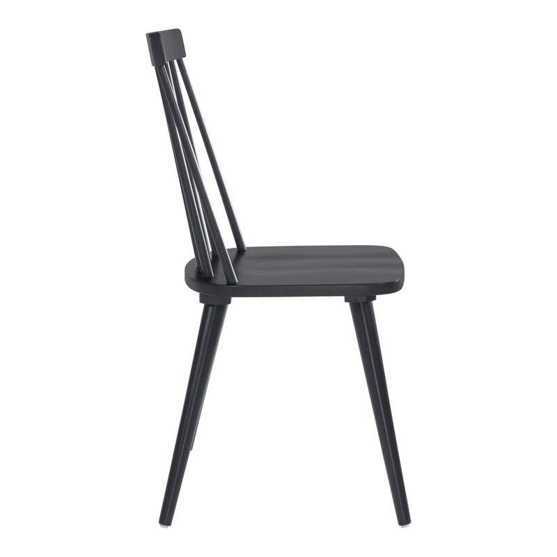 Ashley Dining Chair (Set of 2) Black Dining Chairs LOOMLAN By Zuo Modern