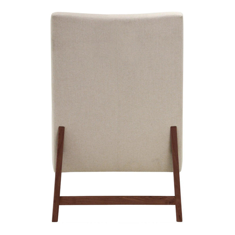 Asta Polyester Upholstered Beige Armchair Club Chairs LOOMLAN By Moe's Home