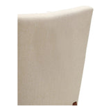 Asta Polyester Upholstered Beige Armchair Club Chairs LOOMLAN By Moe's Home