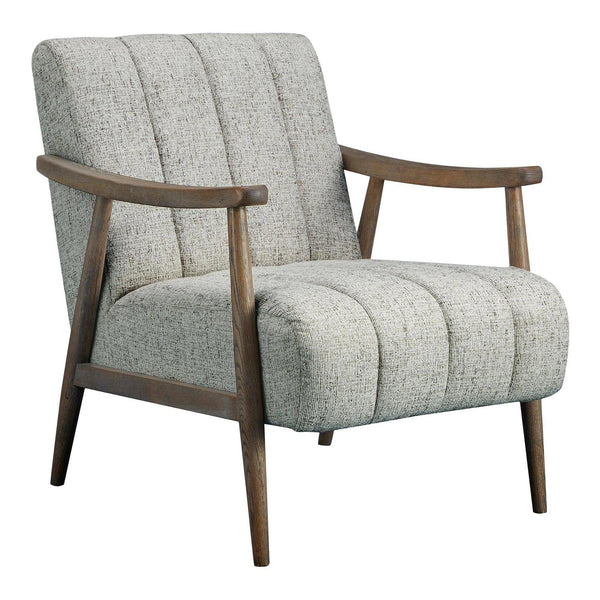 Aster Solid Oak Beige Arm Accent Chair Club Chairs LOOMLAN By Moe's Home