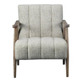 Aster Solid Oak Beige Arm Accent Chair Club Chairs LOOMLAN By Moe's Home