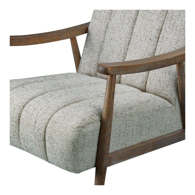 Aster Solid Oak Beige Arm Accent Chair Club Chairs LOOMLAN By Moe's Home