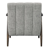 Aster Solid Oak Grey Arm Accent Chair Club Chairs LOOMLAN By Moe's Home