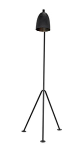 Asti Black Steel Floor Lamp Floor Lamps LOOMLAN By Noir