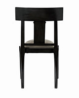 Athena Wood Black Armless Side Chair Club Chairs LOOMLAN By Noir