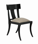 Athena Wood Black Armless Side Chair Club Chairs LOOMLAN By Noir