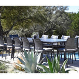 Athenes Black Outdoor Extendable Table Set with Chairs For 12 Outdoor Dining Sets LOOMLAN By LOOMLAN