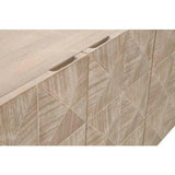 Atlas Media Sideboard Acacia Brushed Stainless Steel Sideboards LOOMLAN By Essentials For Living