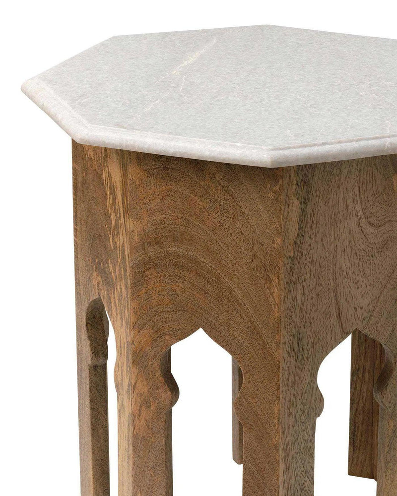 Atlas Small Marble Top Mid Century Modern Side Table Side Tables LOOMLAN By Jamie Young