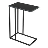 Atom Side Table Black with Steel Frame Side Tables LOOMLAN By Zuo Modern