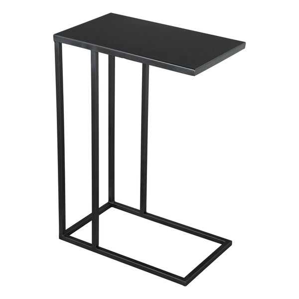 Atom Side Table Black with Steel Frame Side Tables LOOMLAN By Zuo Modern