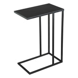 Atom Side Table Black with Steel Frame Side Tables LOOMLAN By Zuo Modern