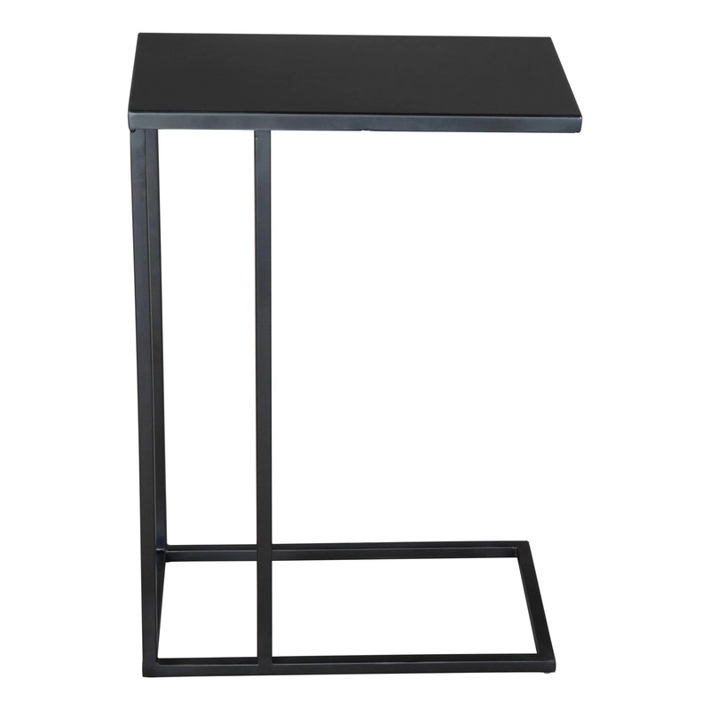 Atom Side Table Black with Steel Frame Side Tables LOOMLAN By Zuo Modern