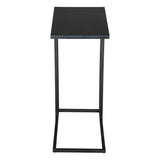 Atom Side Table Black with Steel Frame Side Tables LOOMLAN By Zuo Modern