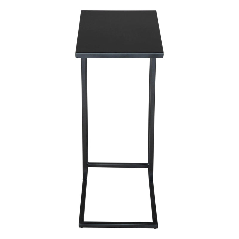 Atom Side Table Black with Steel Frame Side Tables LOOMLAN By Zuo Modern