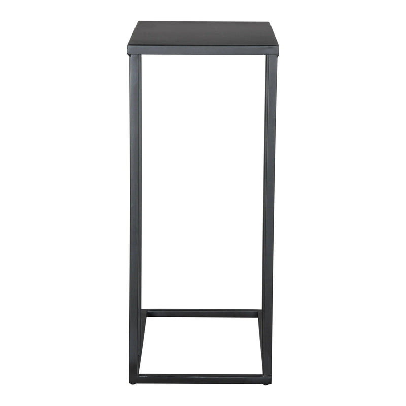 Atom Side Table Black with Steel Frame Side Tables LOOMLAN By Zuo Modern