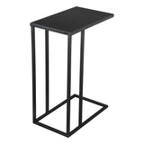 Atom Side Table Black with Steel Frame Side Tables LOOMLAN By Zuo Modern