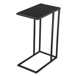 Atom Side Table Black with Steel Frame Side Tables LOOMLAN By Zuo Modern