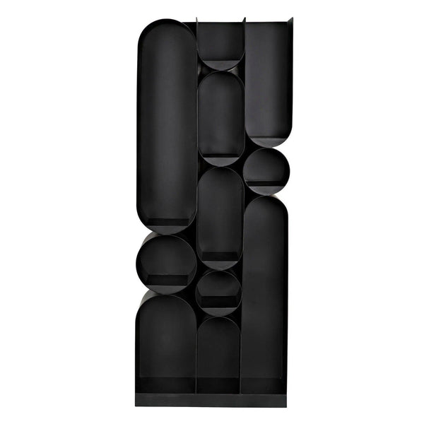 Atomic Bookcase Black Metal Etagere Etageres LOOMLAN By Noir