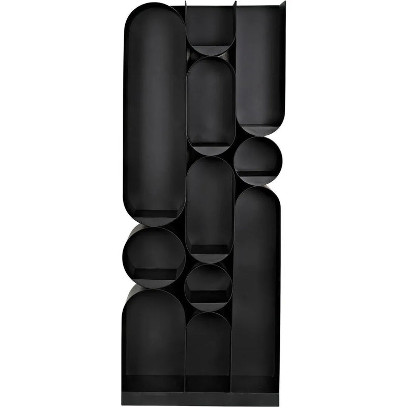 Atomic Bookcase Black Metal Etagere Etageres LOOMLAN By Noir