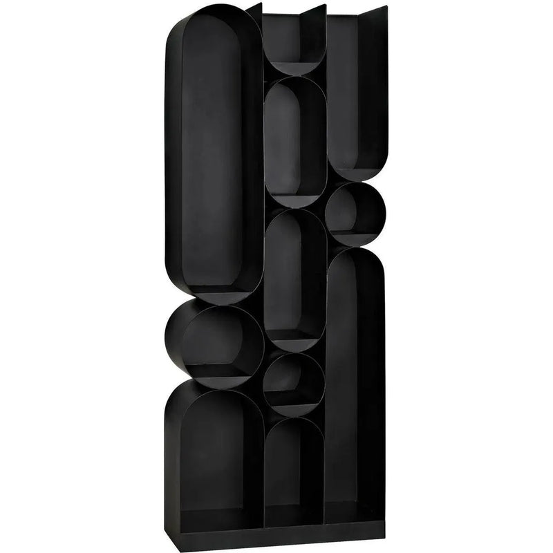 Atomic Bookcase Black Metal Etagere Etageres LOOMLAN By Noir