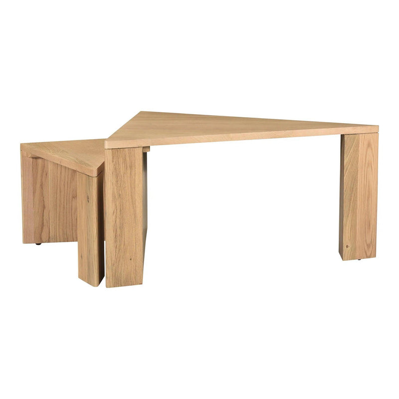 Aton Nesting Wood Geometric Coffee Table Coffee Tables LOOMLAN By Moe's Home