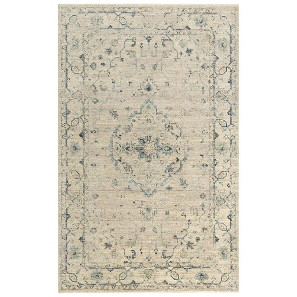 Atri Central Medallion Beige/ Green Large Area Rugs For Living Room Area Rugs LOOMLAN By LOOMLAN