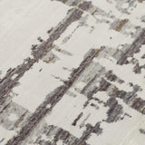 Atte Abstract Ivory/ Gray Large Area Rugs For Living Room Area Rugs LOOMLAN By LOOMLAN