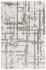 Atte Abstract Ivory/ Gray Large Area Rugs For Living Room Area Rugs LOOMLAN By LOOMLAN
