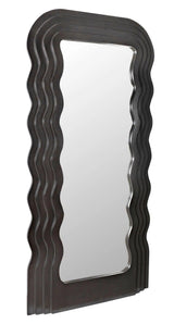 Atticus Black Floor Mirror Floor Mirrors LOOMLAN By Noir