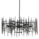 Attingham Black Chandelier Chandeliers LOOMLAN By Currey & Co