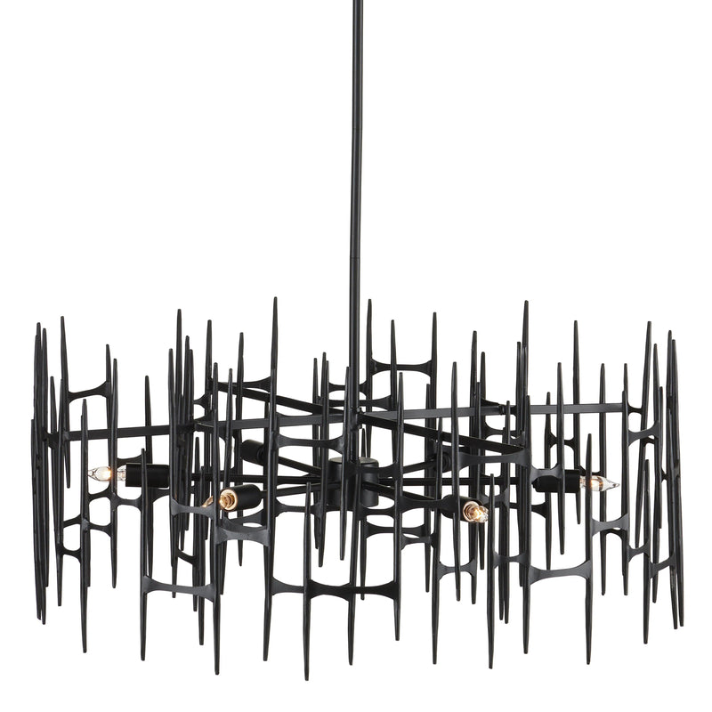 Attingham Black Chandelier Chandeliers LOOMLAN By Currey & Co