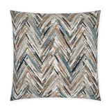 Attribute Abstract Chevon Embroidery Large Throw Pillow With Insert Throw Pillows LOOMLAN By D.V. Kap