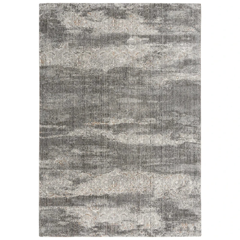 Atum Abstract Gray Large Area Rugs For Living Room Area Rugs LOOMLAN By LOOMLAN