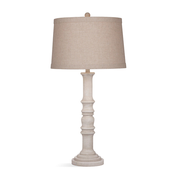 Augusta Resin White Table Lamp Table Lamps LOOMLAN By Bassett Mirror