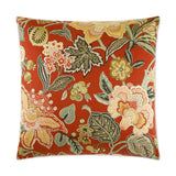 Augustus Red Throw Pillow With Insert Throw Pillows LOOMLAN By D.V. Kap