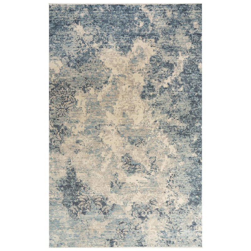 Aura Distressed Blue Large Area Rugs For Living Room Area Rugs LOOMLAN By LOOMLAN